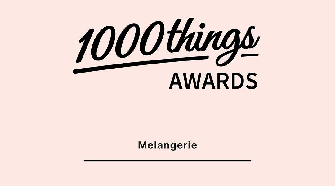 1000things Award für die Melangerie als das beste Kaffeehaus Wien